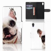 Sony Xperia XA1 | Telefoonhoesje | Met pasjeshouder | Franse Bulldog