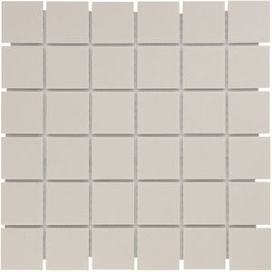 Tegelsample: The Mosaic Factory London vierkante mozaïek tegels 31x31 wit