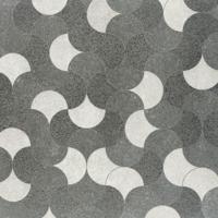 Gecoate tegel betonique stone decor dark antraciet 60x60x4 cm - Gardenlux Gecoate tegel betonique stone decor dark antraciet 60x60x4 cm - Gardenlux