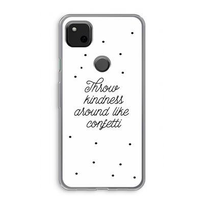 Confetti: Google Pixel 4a Transparant Hoesje