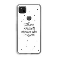 Confetti: Google Pixel 4a Transparant Hoesje