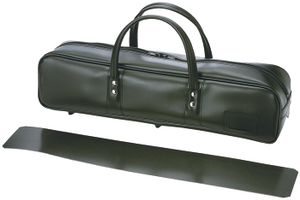 Leren Japanse Messentas - Zwart - 24 cm