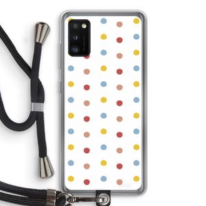 Bollen: Samsung Galaxy A41 Transparant Hoesje met koord