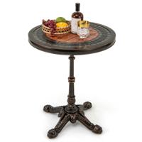 Tuintafel van Aluminiumgietwerk Weerbestendige Balkontafel Ronde Bistrotafel Terrastafel