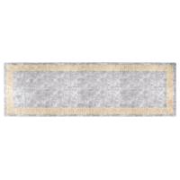 Vloerkleed wasbaar anti-slip 80x300 cm grijs