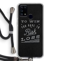 Risk loss: Samsung Galaxy M31 Transparant Hoesje met koord