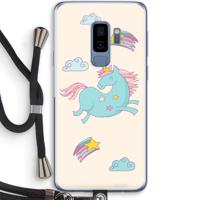 Vliegende eenhoorn: Samsung Galaxy S9 Plus Transparant Hoesje met koord