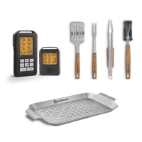 Burnhard Barbecueaccessoireset met thermometer 6-delig