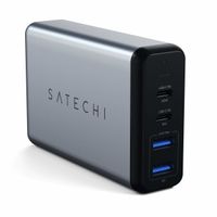 Satechi ST-MC2TCAM oplader voor mobiele apparatuur Zwart, Zilver Binnen