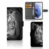 Samsung Galaxy S22 Plus | Telefoonhoesje | Met pasjeshouder | Tijger