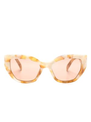 Prada Eyewear lunettes de soleil à monture papillon - Tons neutres