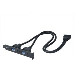 Akasa AK-CBUB17-40BK USB-kabel 0,40 m IDC 2 x USB Zwart
