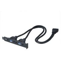 Akasa AK-CBUB17-40BK USB-kabel 0,40 m IDC 2 x USB Zwart - thumbnail