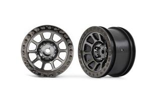 Traxxas - Wheels, 2.2' (black chrome) (2) (Bandit rear) (TRX-2480A)