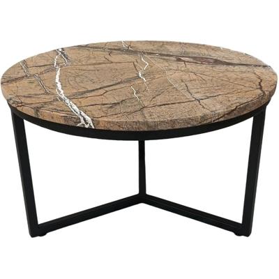 Marmeren Salontafel M - Bruin | Zwart