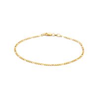Armband Figaroschakel geelgoud 1,8 mm