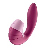 Satisfyer - Insertable Double Air Pulse Vibrator Supernova - Berry - thumbnail