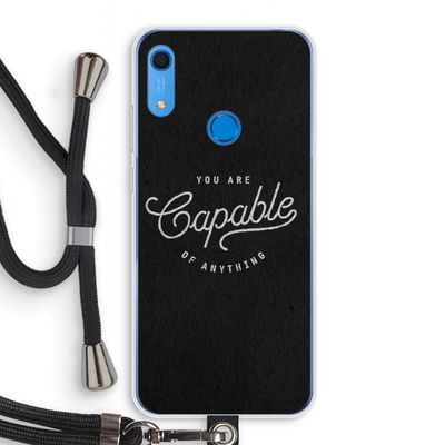 Capable: Huawei Y6s Transparant Hoesje met koord