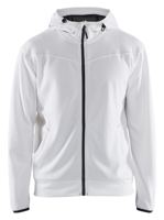 Blåkläder Hoodie met rits 33632526 | Wit/Donkergrijs | Maat XS - 7330509644430