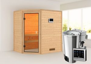 Karibu | Jella Sauna | Biokachel 3,6 kW Externe Bediening