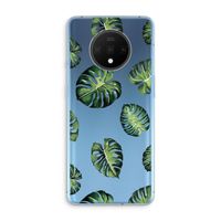 Tropische bladeren: OnePlus 7T Transparant Hoesje
