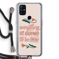 Optimistic flower girl: OnePlus Nord N10 5G Transparant Hoesje met koord