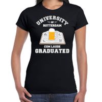 Studenten carnaval t-shirt zwart university of Rotterdam voor dames Studenten carnaval t-shirt zwart university of Rotterdam voor dames