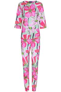 Roze bloemen dames pyjama Pastunette