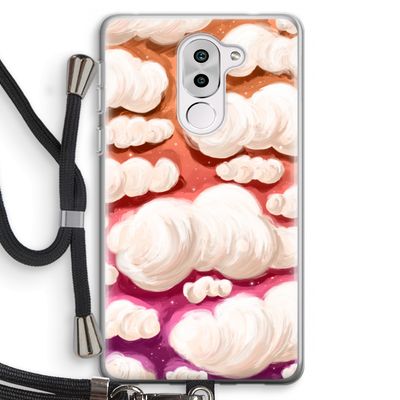 Katoen Wolken: Honor 6X Transparant Hoesje met koord
