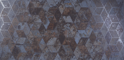 Vloertegel Maya Azul decor metal 59x120 rett