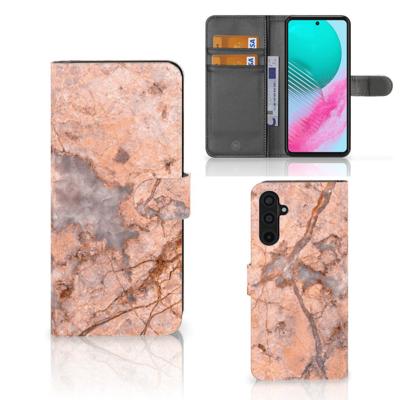 Samsung Galaxy M54 | Bookcase | Marmer Oranje