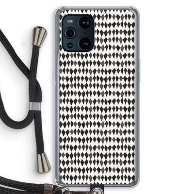 Crazy shapes: Oppo Find X3 Transparant Hoesje met koord
