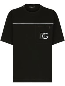 Dolce & Gabbana t-shirt en coton à logo imprimé - Noir