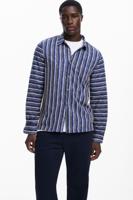 Multicolor gestreept overhemd - BLUE - XL