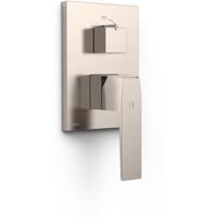 Douchekraan afbouwdeel Tres Slim Exclusive | Inbouw | Mengkraan | 2-weg | Vierkant | RVS look