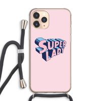 Superlady: iPhone 11 Pro Max Transparant Hoesje met koord
