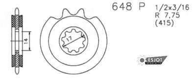 ESJOT Sprocket 415 15z silent