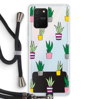 Sanseveria: Samsung Galaxy S10 Lite Transparant Hoesje met koord