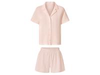esmara Korte mousseline dames pyjama (Lichtroze, XS (32/34))