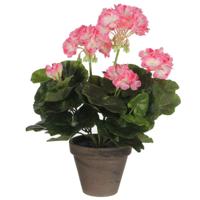 Decoratieve plant Mica Decorations PVC Geranium (11,5 x 33 cm)