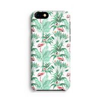 Flamingo bladeren: Volledig geprint iPhone SE 2020 Hoesje