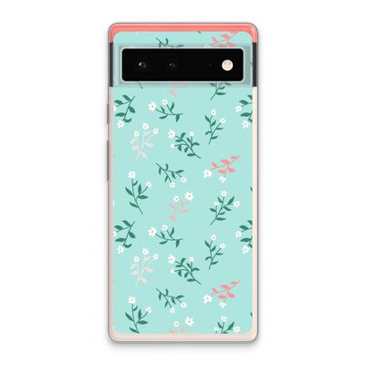 Small white flowers: Google Pixel 6 Transparant Hoesje