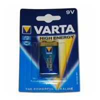 6x Varta batterij 9 volt blok