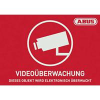 ABUS AU1420 Waarschuwingssticker Camerabewaking Taal Duits (b x h) 148 mm x 105 mm - thumbnail