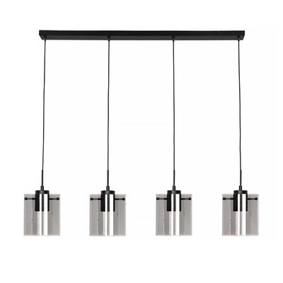 Freelight Hanglamp Interno 4 lichts L 120 cm zwart