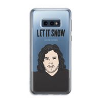 Let It Snow: Samsung Galaxy S10e Transparant Hoesje