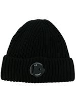 C.P. Company ribbed-knit wool beanie - Noir - thumbnail