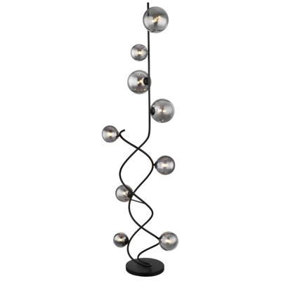 Globo Zwarte vloerlampRiha 9-lichts - 56133-9S