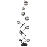 Globo Zwarte vloerlampRiha 9-lichts - 56133-9S