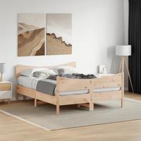 Bedframe zonder matras massief grenenhout 150x200 cm